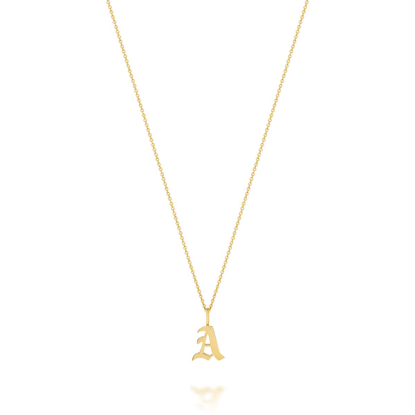 AMELIA GOTHIC INITIAL NECKLACE – SARAH CHLOE