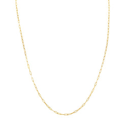 CHAINS: DAINTY PAPERCLIP CHAIN-14KT GOLD