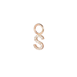 AMELIA DIAMOND INITIAL- EARRING & BAIL CHARM