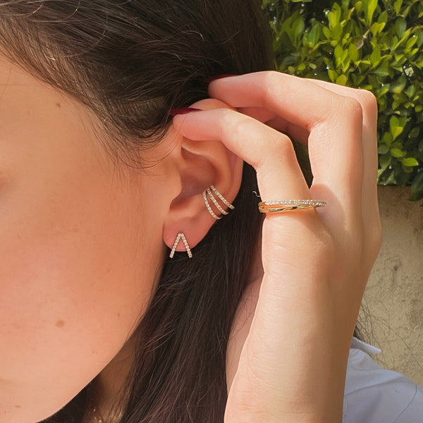 PALERMO WRAP STUD EARRINGS