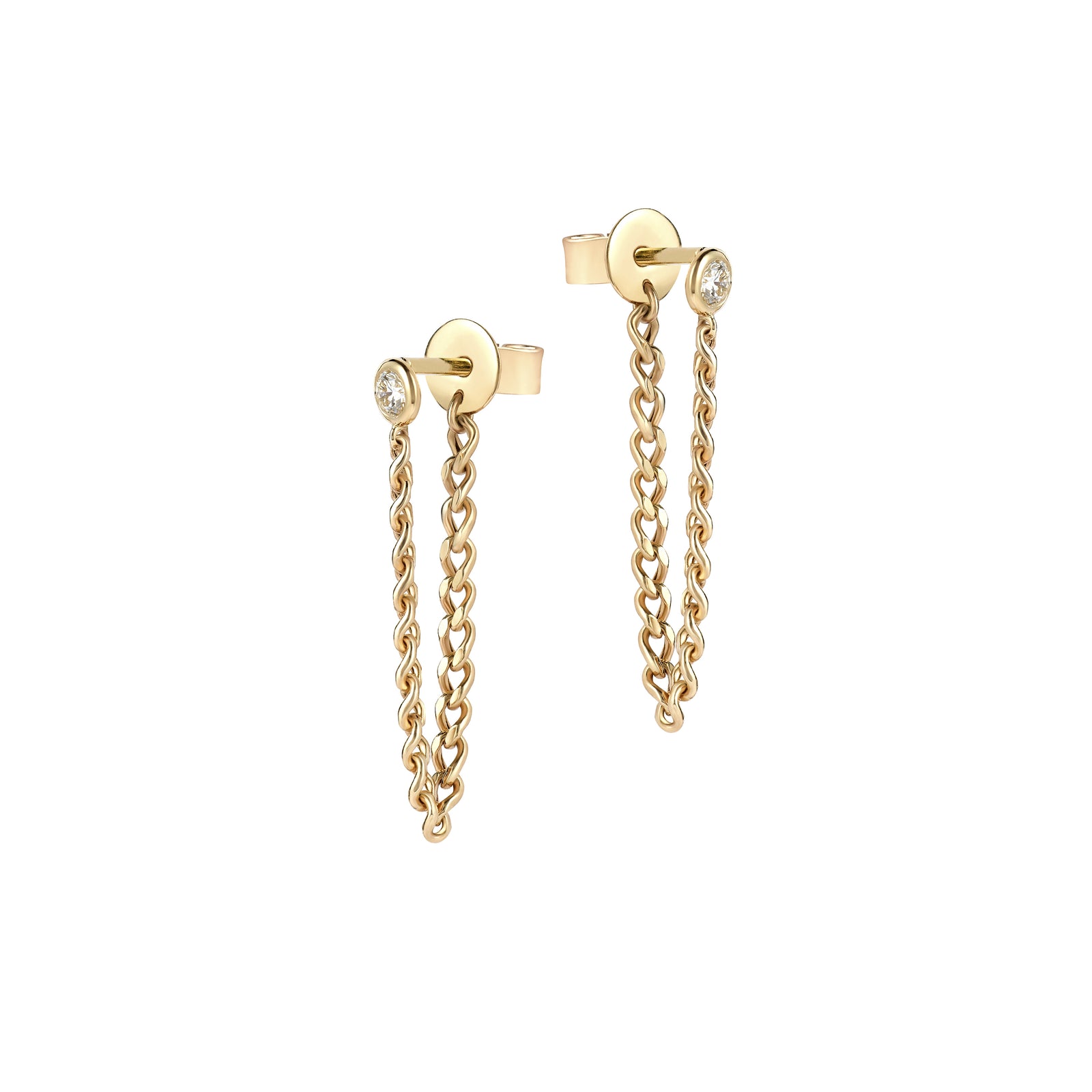 SLDA BIRTHSTONE CHAIN EARRING SINGLES – SARAH CHLOE
