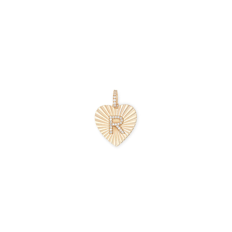 SHAYA INITIAL HEART MEDALLION