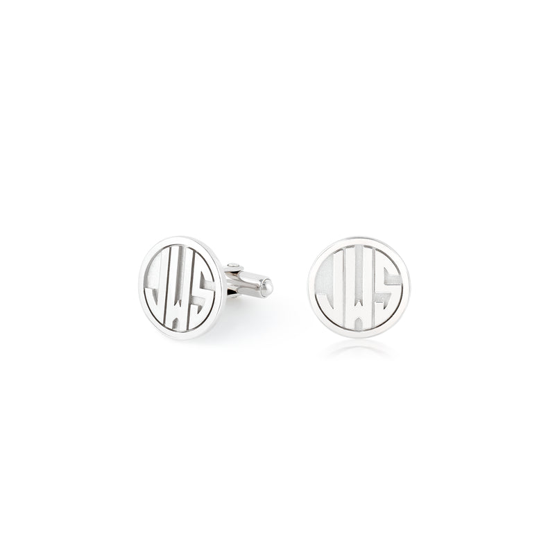KIYLA MONOGRAM CUFFLINKS