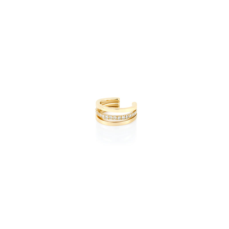 PALERMO TRIPLE ROW EAR CUFF