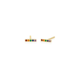 SLDA MINI RAINBOW BAR EARRING SINGLE