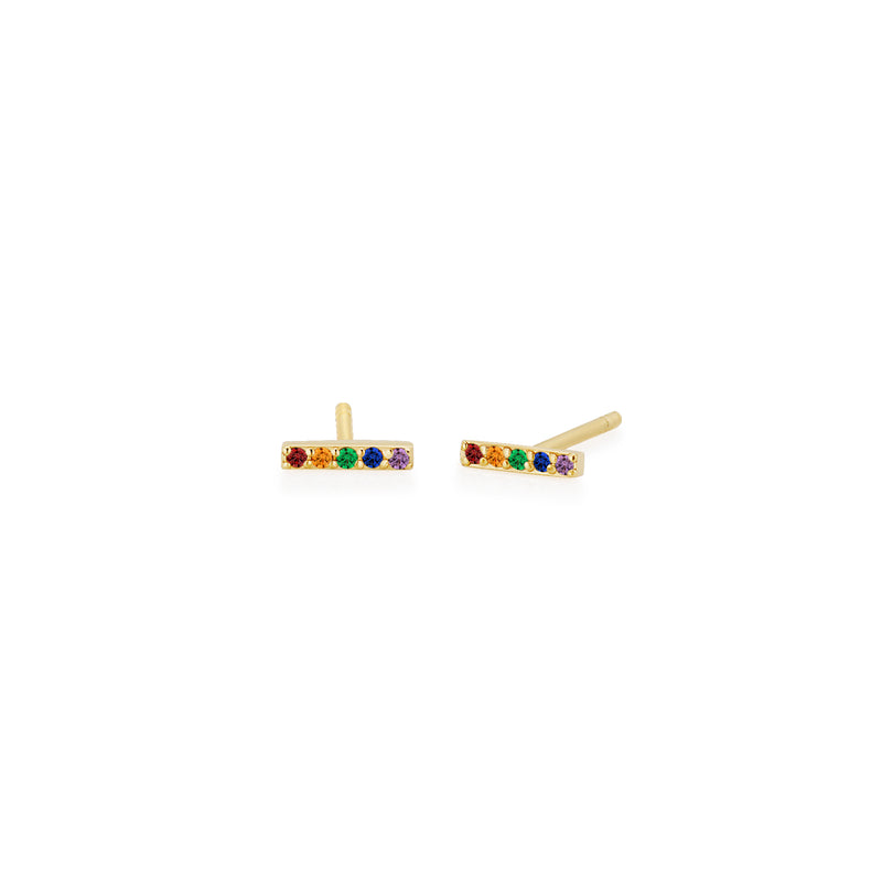 SLDA MINI RAINBOW BAR EARRING SINGLE