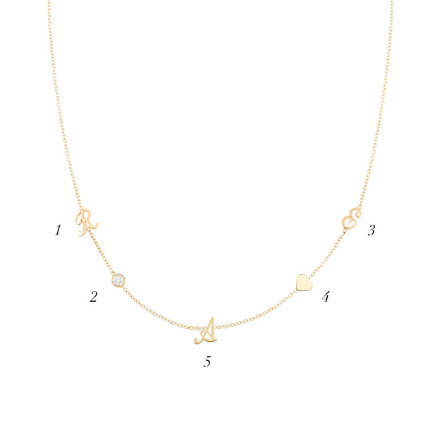 DASHA ASYMMETRIC CUSTOM NECKLACE