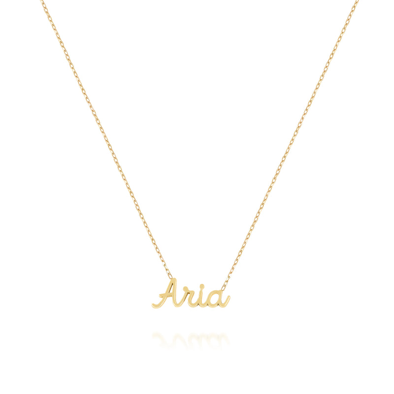 AVA DAINTY SCRIPT NAME NECKLACE