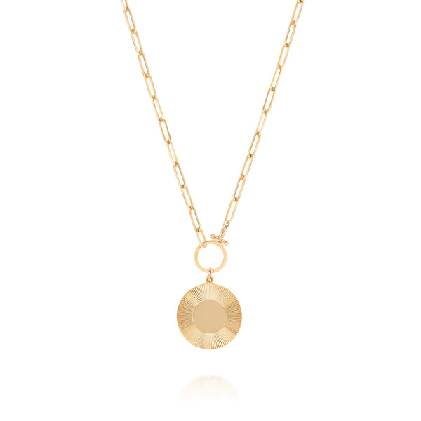 SOLI FLUTED MEDALLION LOOSE
