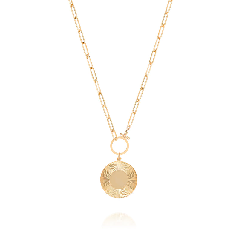 SOLI FLUTED MEDALLION LOOSE