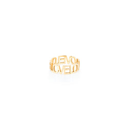 AVA CUSTOM TEXT RING BAND