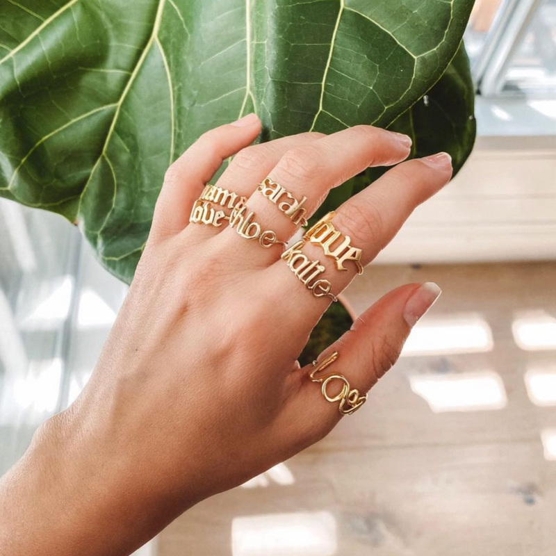 Custom Ring Maker Custom Ring 18K Customized Gold Ring With