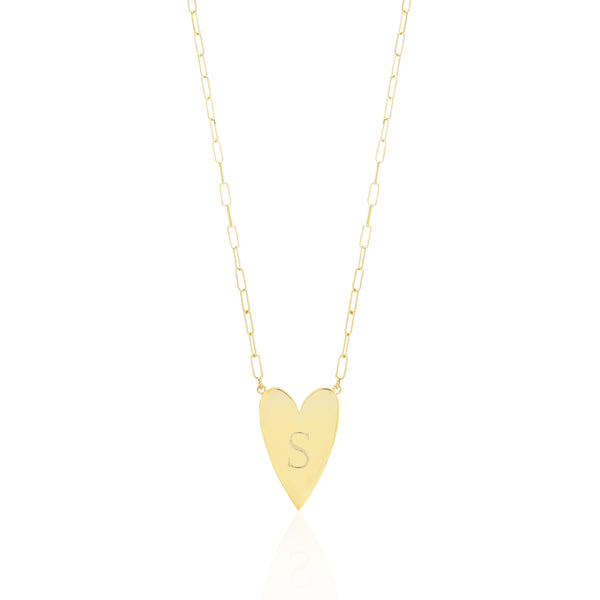 BRIE ELONGATED HEART NECKLACE