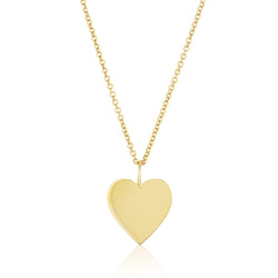 CHARMING- LILY SOLID HEART PENDANT