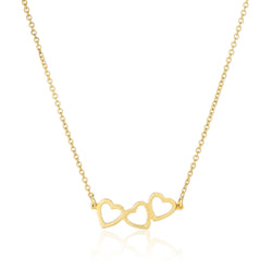 LOVE COUNT® TRIPLE HEART NECKLACE