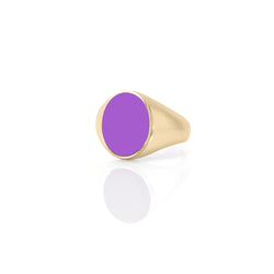 Color Blossom Signet Ring, Yellow Gold, White Gold, Onyx And Diamonds -  Categories