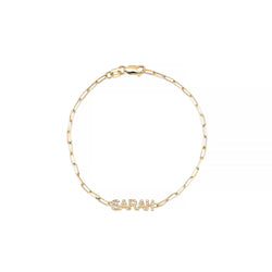 RIAVA PETITE DIAMOND NAME BRACELET