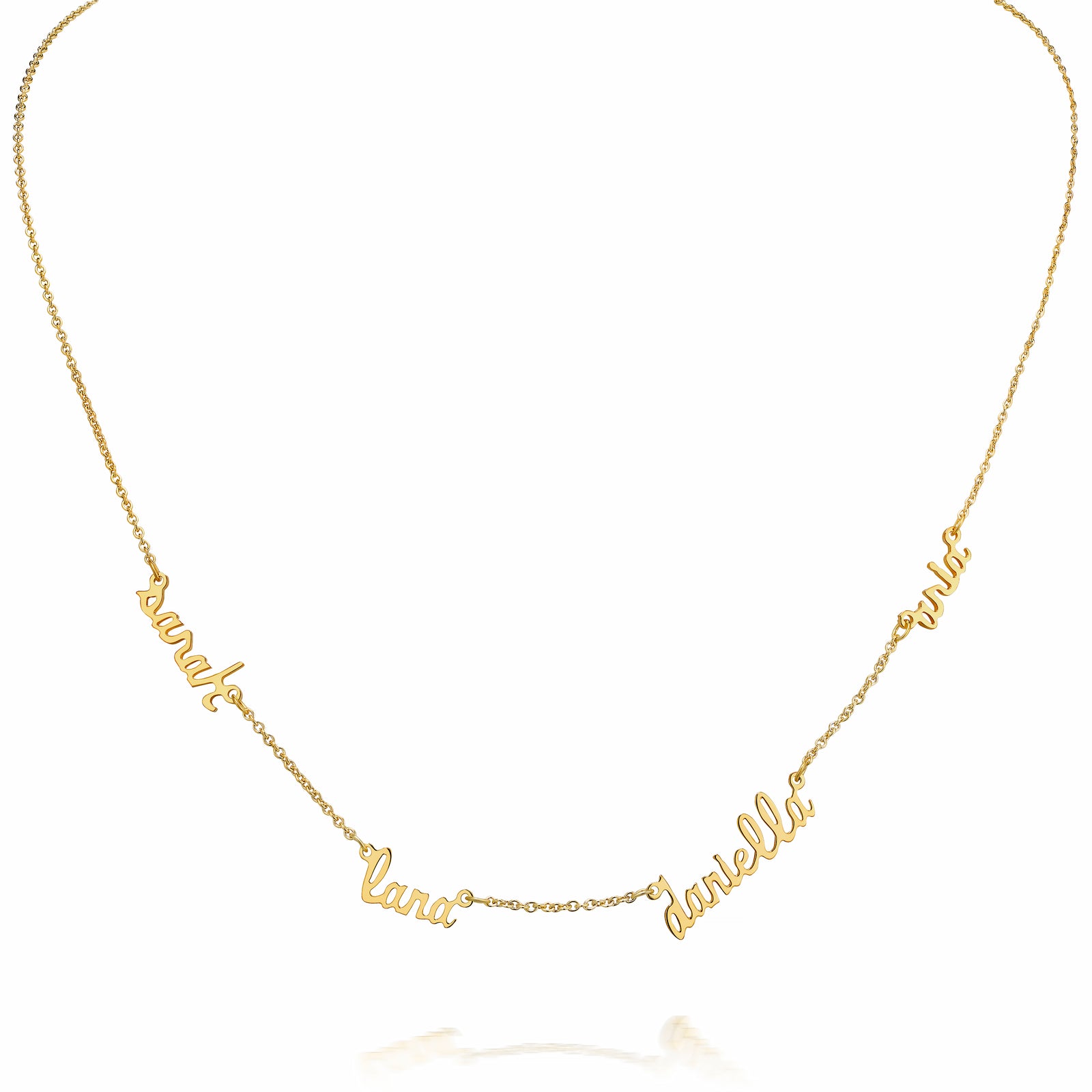 AVA MULTI SCRIPT NAME NECKLACE – SARAH CHLOE