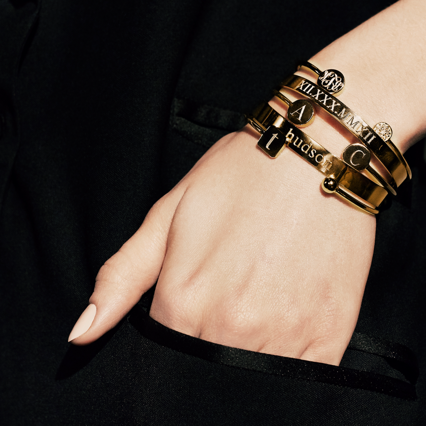 SARAH CHLOE CIELA ROMAN NUMERAL BANGLE