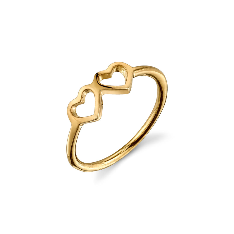 LOVE COUNT® STACKABLE RING - 2 HEARTS