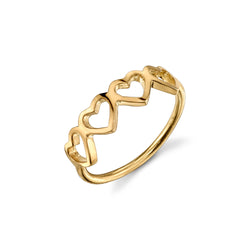 LOVE COUNT® STACKABLE RING - 4 HEARTS