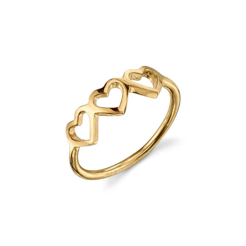 LOVE COUNT® STACKABLE RING - 3 HEARTS