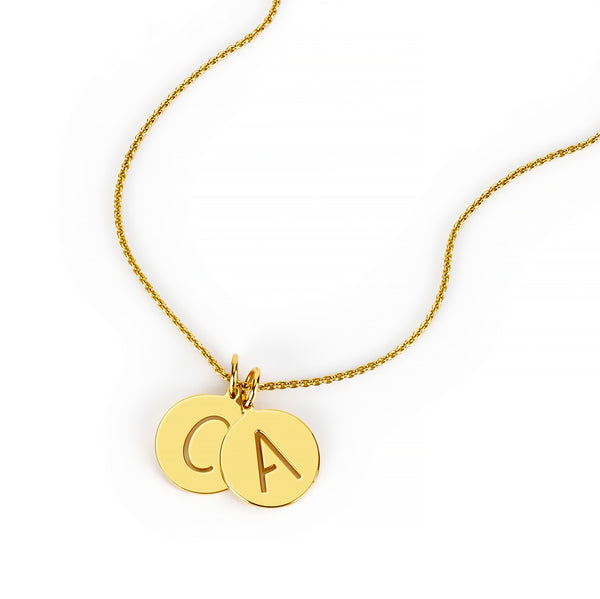 Circle Initial Charm – Amy Wing Designs