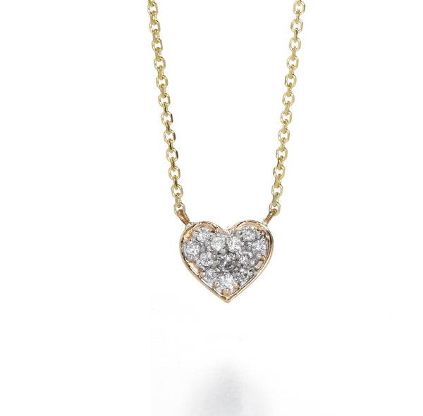 LILY DIAMOND HEART NECKLACE