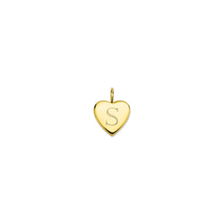 LILY ENGRAVED HEART CHARM-LOOSE