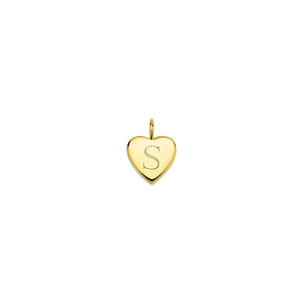 LILY ENGRAVED HEART CHARM-LOOSE