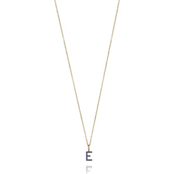 AMELIA SAPPHIRE INITIAL NECKLACE