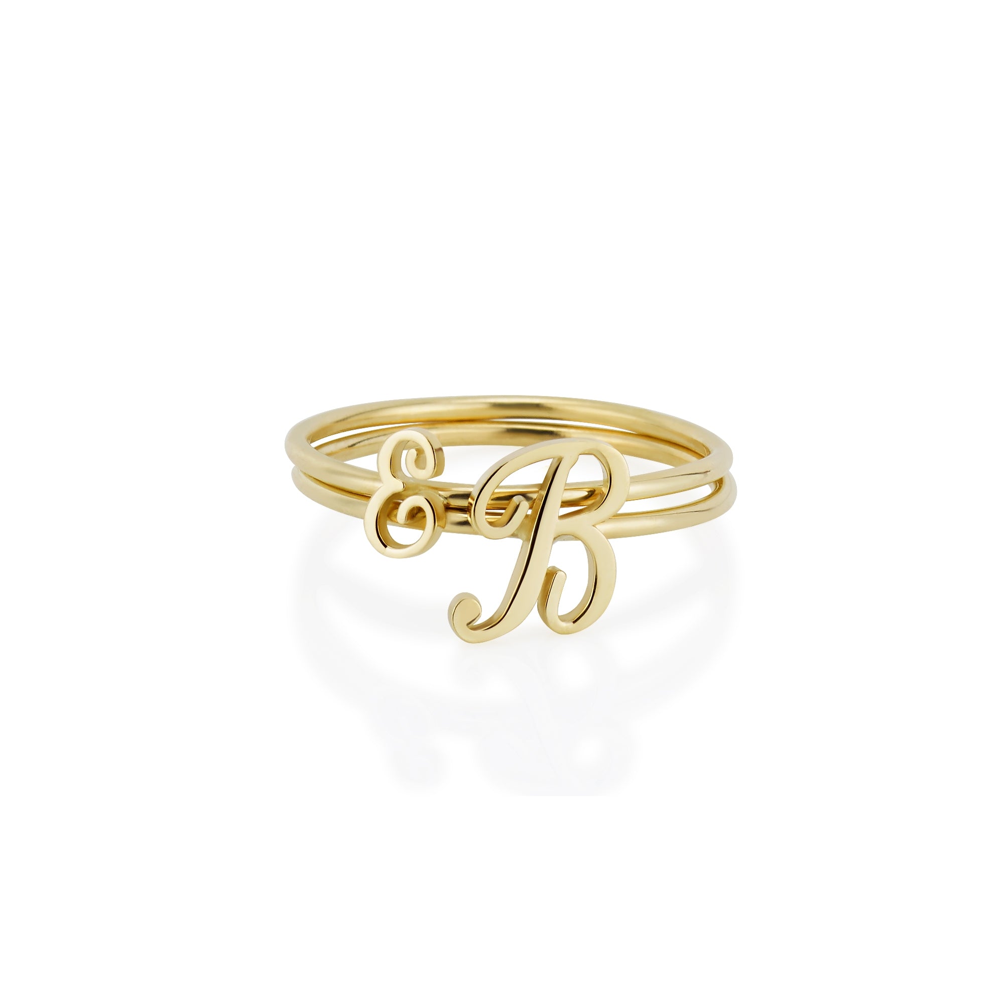 SARAH CHLOE PERSONALIZED SCRIPT INITIAL RING