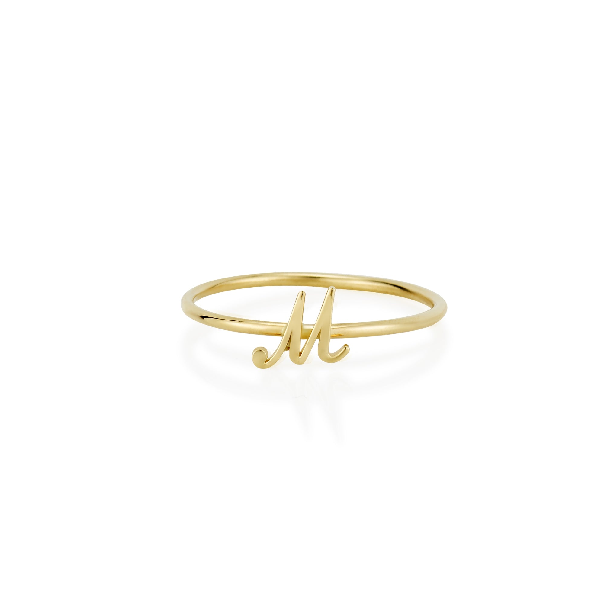 SARAH CHLOE PERSONALIZED SCRIPT INITIAL RING