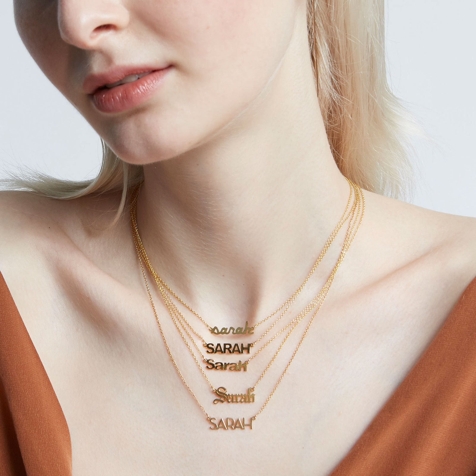 SARAH CHLOE PERSONALIZED LOVE NECKLACE